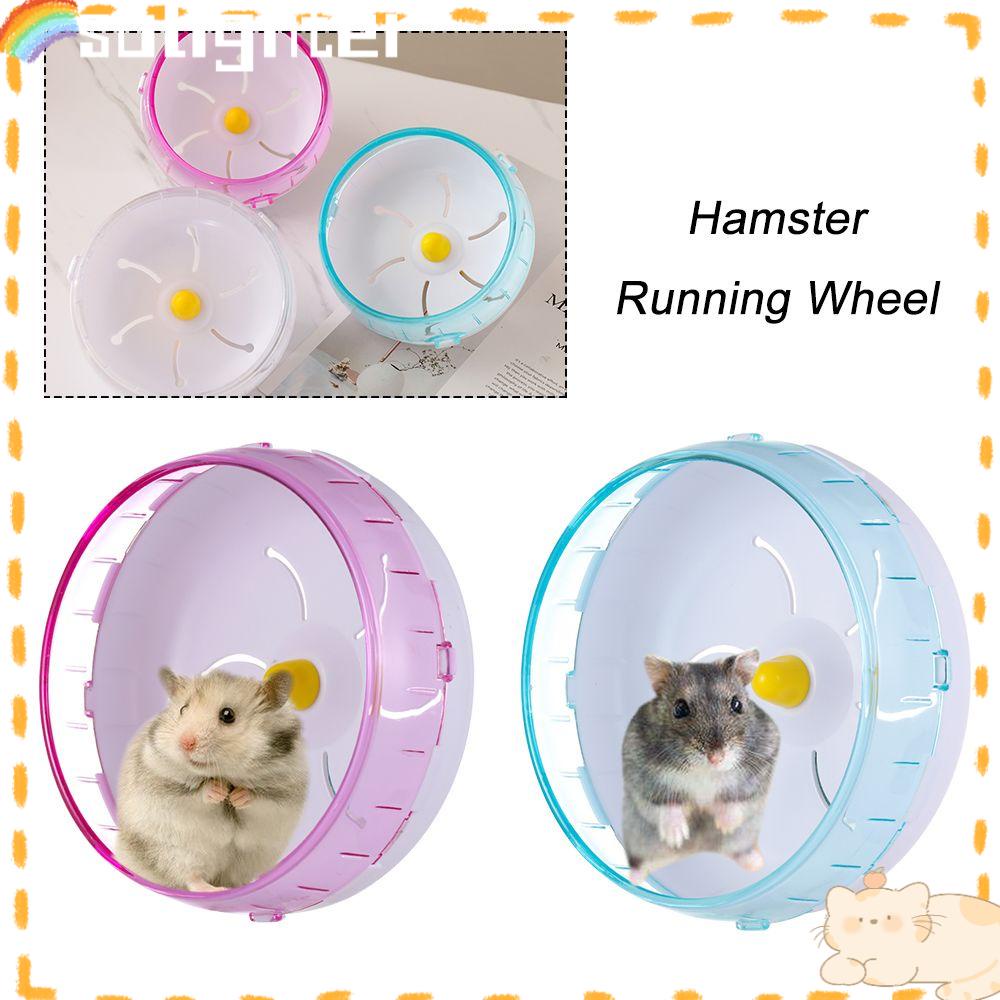 Solighter Hamster Running Wheel Perlengkapan Hewan Peliharaan Roda Latihan Aksesoris Hewan Kecil Hadiah Marmut