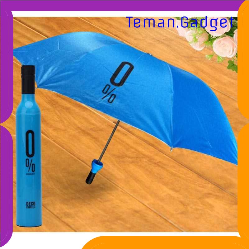 TG - ART Deco Payung Lipat Desain Botol Wine Folding Umbrella Anti UV - YS06