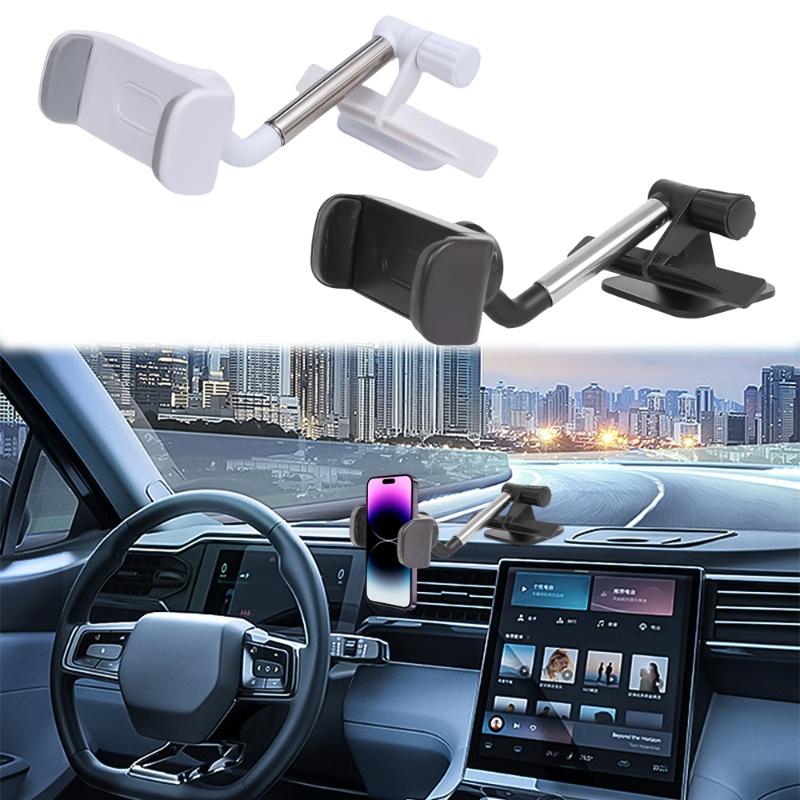 360° Dudukan Hp Panel Instrumen Mobil Yang Dapat Diputar/Klip Universal Mobil Ditarik Auto Phones Bracket GPS