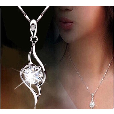 Goldkingdom Fashion Perhiasan Aksesoris Ready Stock Kalung Wanita Langit Terbang Bulu Liontin Sederhana Serbaguna Kerah Rantai Jepang Korea Menawan Liontin