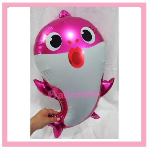 Balon Baby Shark Shape 60cm / Balon Foil Karakter Shark