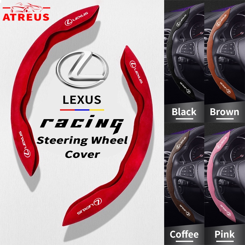 Lexus Car Steering Wheel Cover Pelindung Penutup Setir Sport Anti Slip Serap Keringat Untuk rx 570 RX300 LX570 CT200H NX250 RX350 LX470 IS NX ES