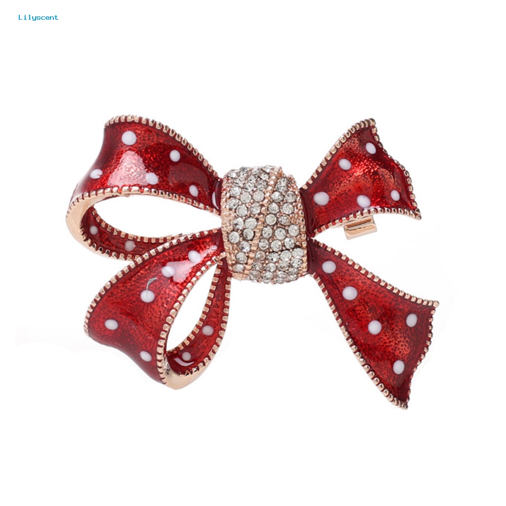 Lilyscent Pengerjaan Halus Bros Pin Untuk Pesta Universal Stylish Brooch Pin Bow-knot