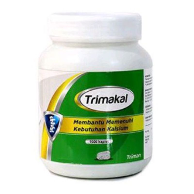 Trimakal botol / 1.000 kap -- Licocalk Licokalk Likokalk Calsium Lactate Kalsium Laktat