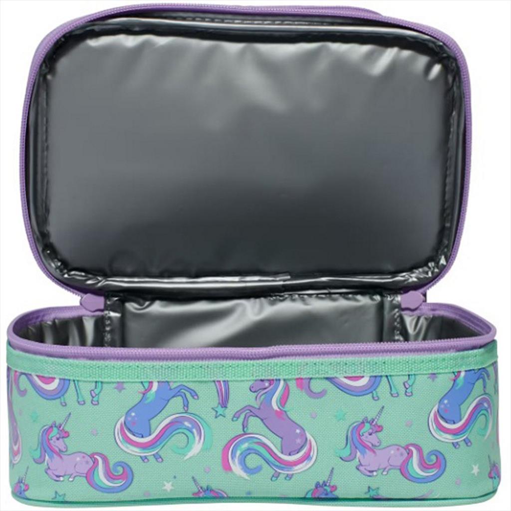 SMIGGLE LunchBox 444338 Double Decker Dash Mint Lunch Box