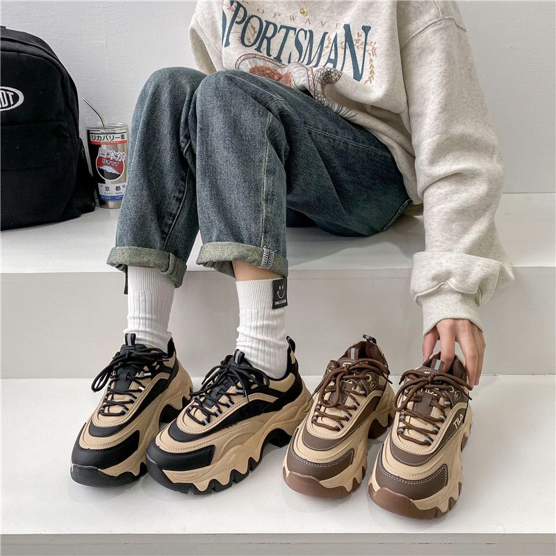 [GROSIR][COD] SEVEN_DAY SEPATU SNEAKERS WEDGWS WANITA TERBARU 'MOCCA' //H-89