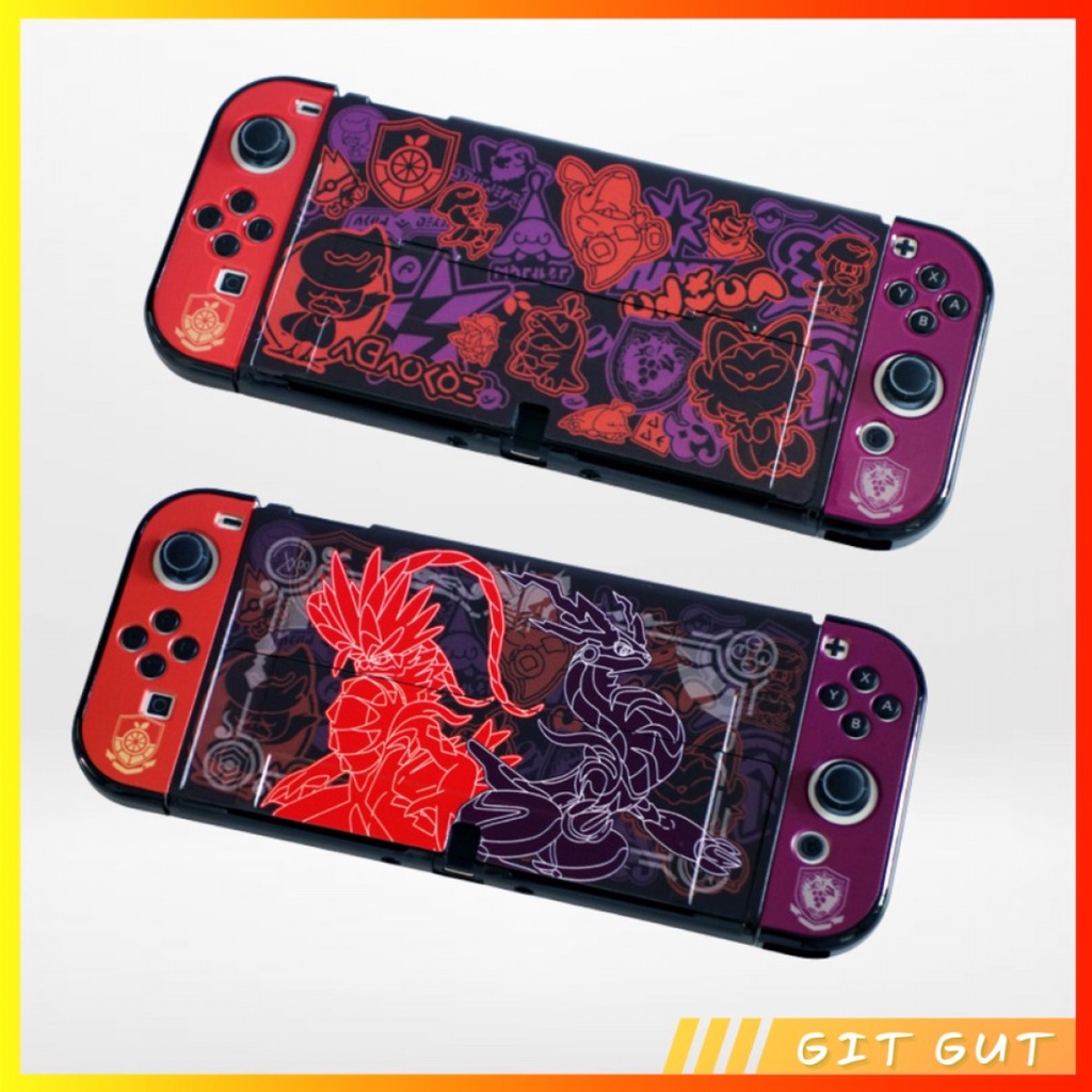 Nintendo Switch OLED Pokemon Scarlet Violet Case TPU Shell Cover