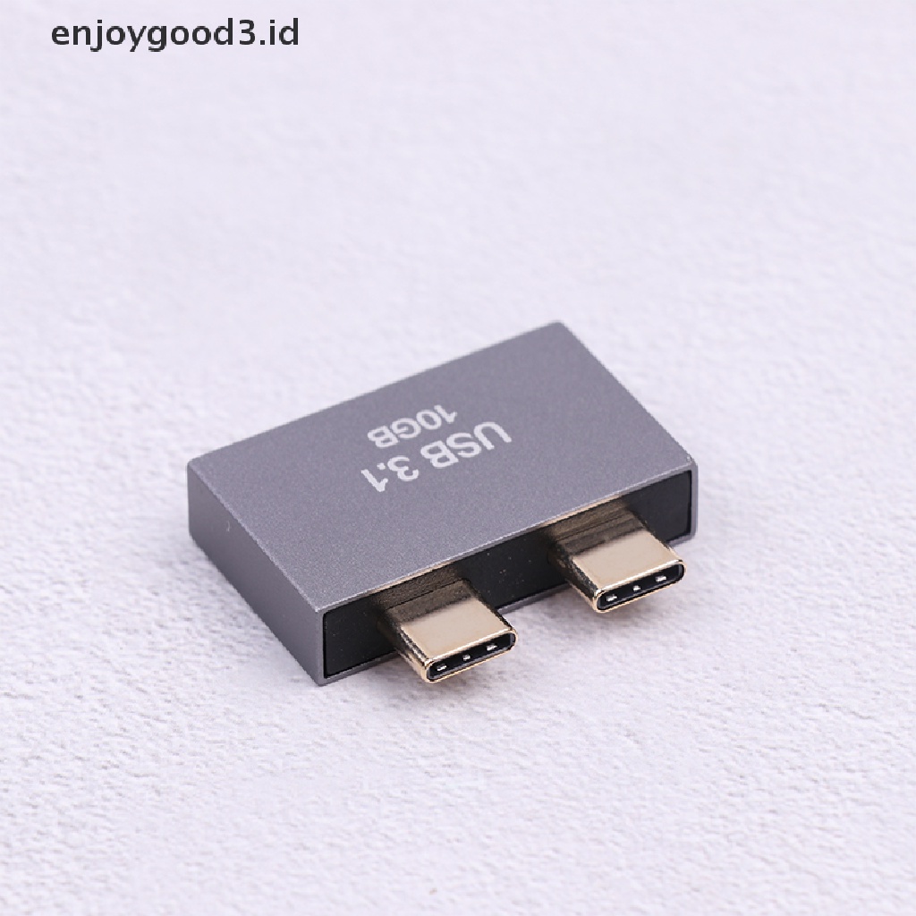 [Rready Stock] USB C Male to Dual Type-C USB A Female Splitter Convter Adapter Extension Konektor Untuk USB C PD Charger Laptop (ID)