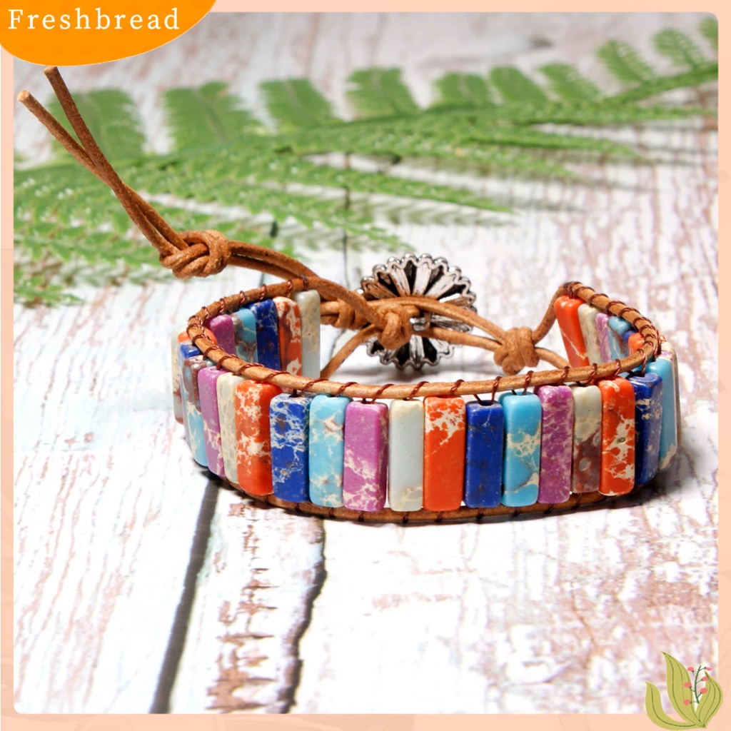 &lt; Freshbread &gt; Adjustable Handmade Wanita Gelang Tali Kuat Warna-Warni Alami Shell Anyaman Gelang Aksesoris Perhiasan