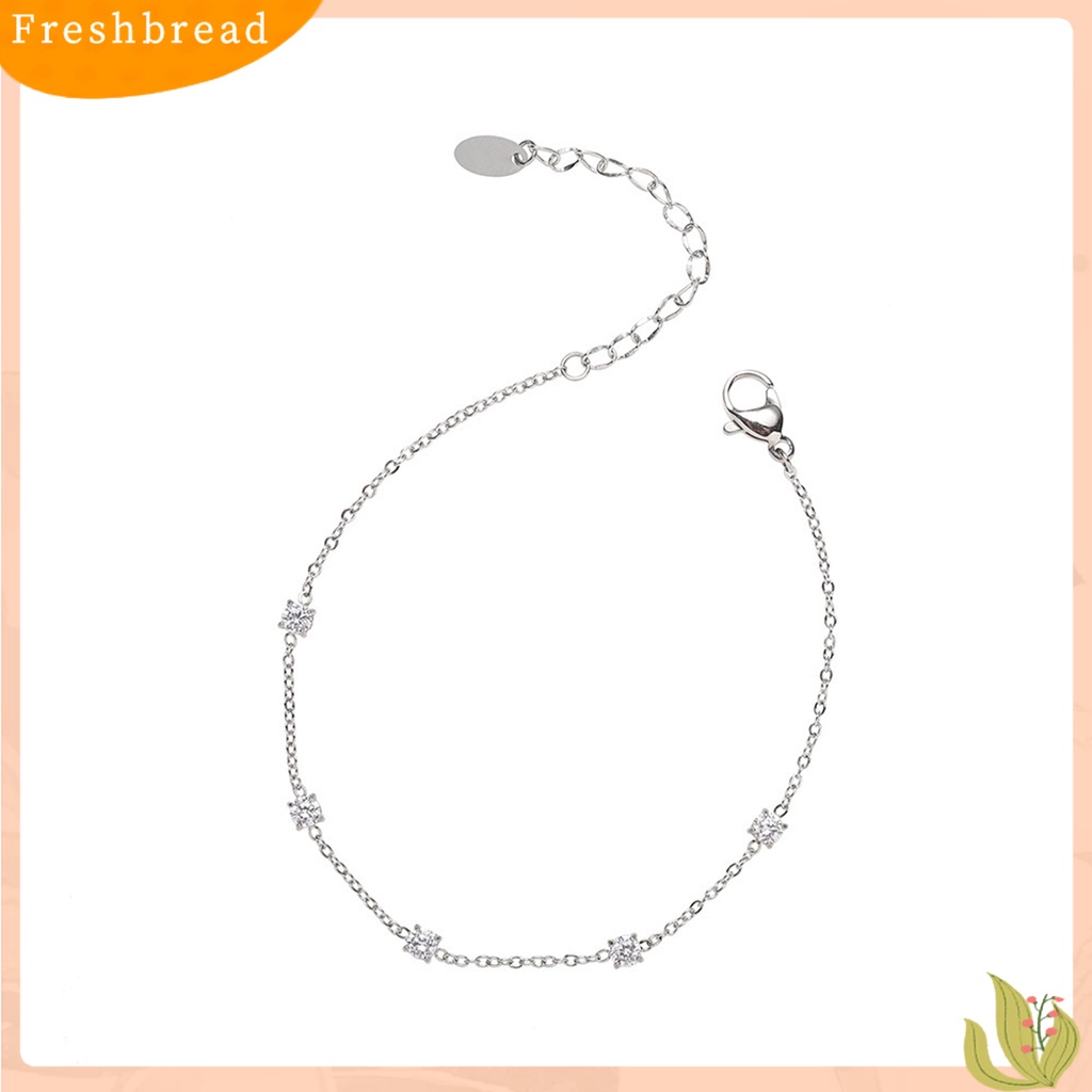< Freshbread > Charms Bracelet Electroplating Five Star Charms Adjustable Light Mewah Hias Dekorasi Tidak Alergi Elegan Gelang Rantai Stainless Wanita Aksesori