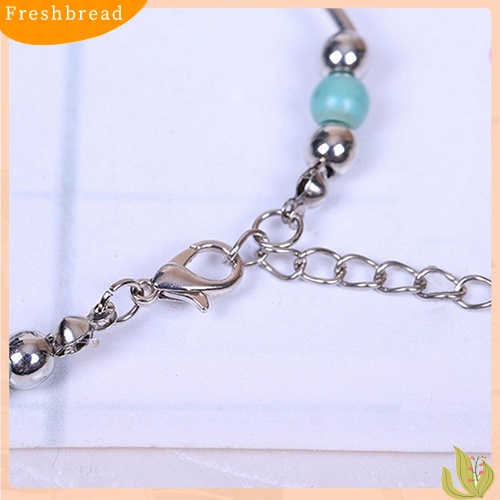 &lt; Freshbread &gt; Fashion Wanita Turquoise Beads Gelang Paduan Menawan Bangle Perhiasan Hadiah