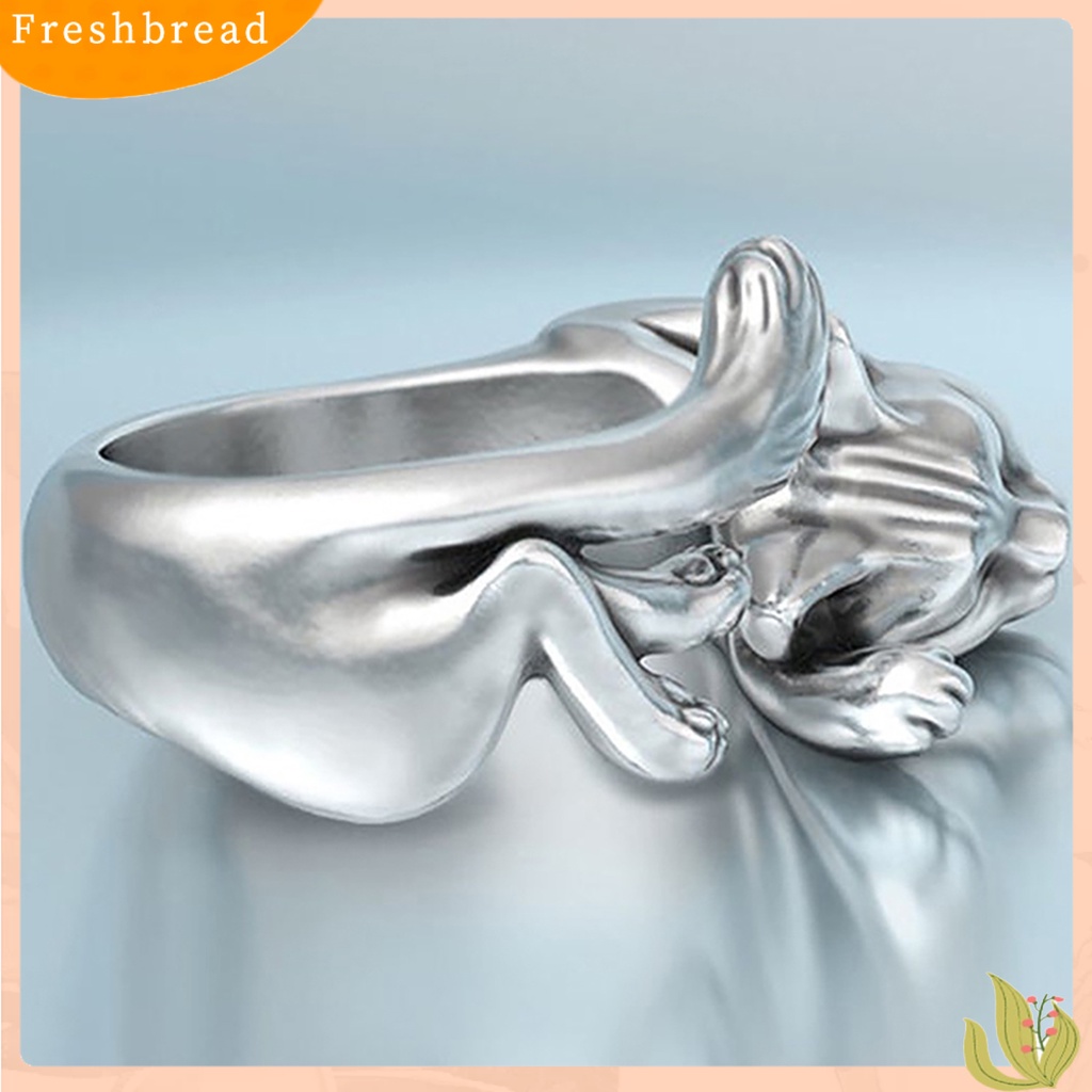 &lt; Freshbread &gt; Opening Ring Vintage Perhiasan Hadiah Anti Luntur Cincin Buka Bungkus Unisex Untuk Pesta