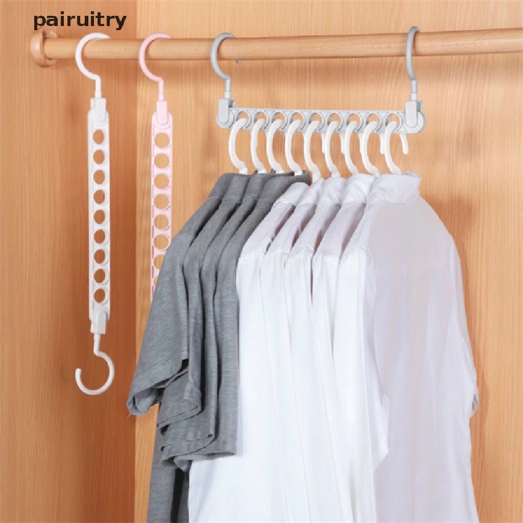 Prt Gantungan Baju Ajaib 9lubang Multifungsi folding hanger rotag Gantungan Baju PRT