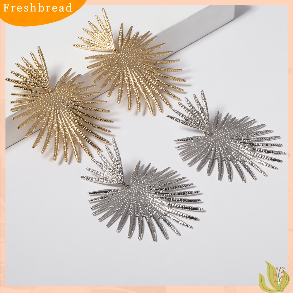 &lt; Freshbread &gt; Vintage Wanita Hati Bentuk Kipas Telinga Stud Anting Pernyataan Pesta Perhiasan Hadiah