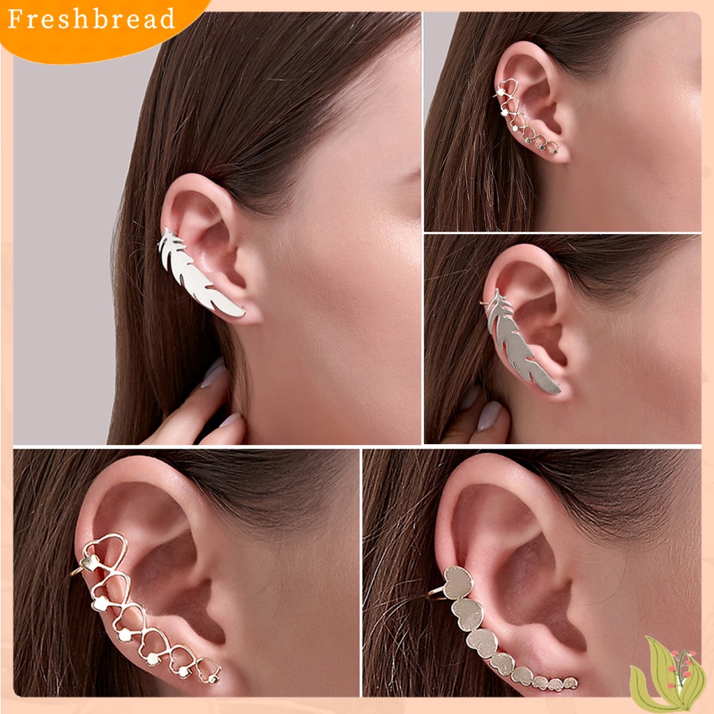 &lt; Freshbread &gt; 1Pc Klip Anting Bintang Perhiasan Simple Electroplated Manset Telinga Halus Untuk Pernikahan