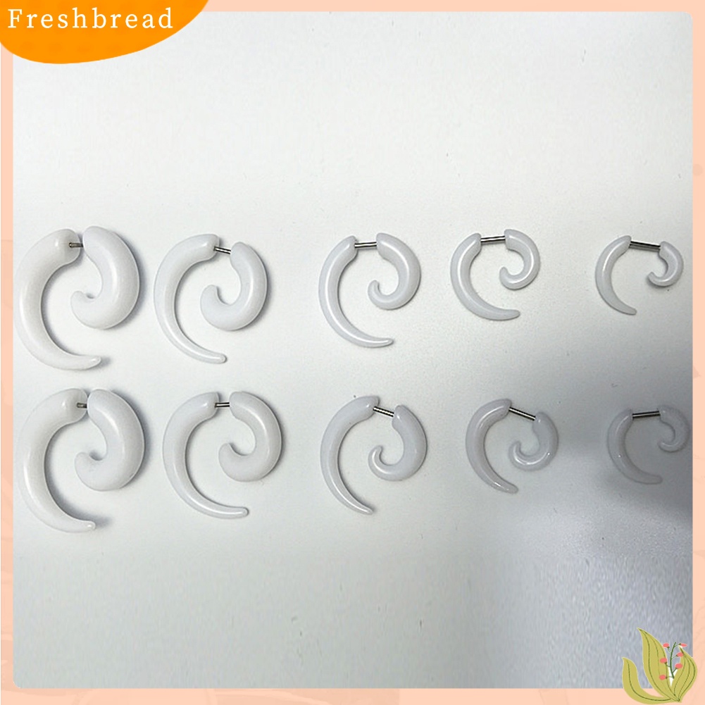 &lt; Freshbread &gt; 1Pc Unisex Spiral Ear Plug Tandu Pengukur Terowongan Daging Tindik Perhiasan Hadiah