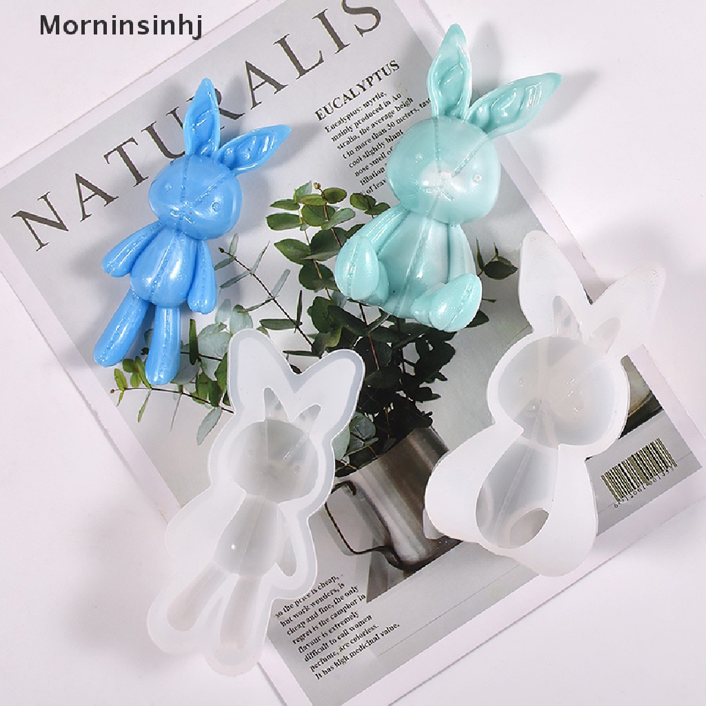 Mornin DIY Epoxy Resin Cetakan Stitch Kelinci Gantungan Kunci Silicone Mold Bunny Pendant Cetakan Untuk Kerajinan Tangan DIY Perhiasan Pesona Cetakan id