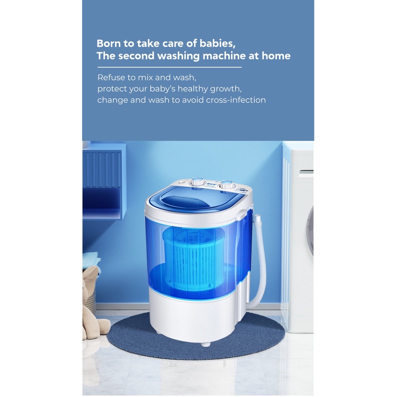 Mesin Cuci Sepatu Baju Portable Laundry Machine 260W XPB45-C 1.8L IPX4