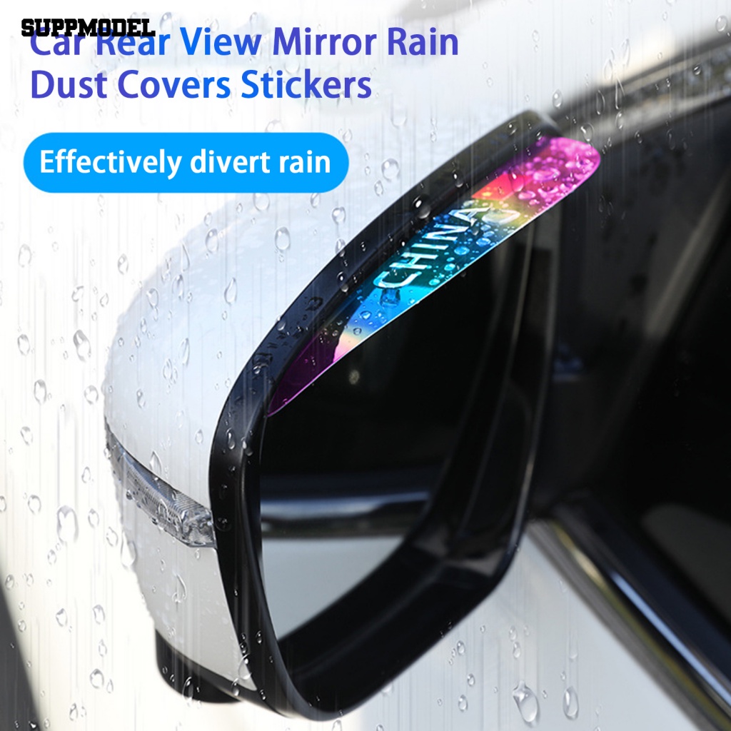 Suppmodel 2Pcs Tahan Lama Pelindung Spion Mobil Perlengkapan Spion Mobil Side Mirror Alis Rain Cover Waterproof