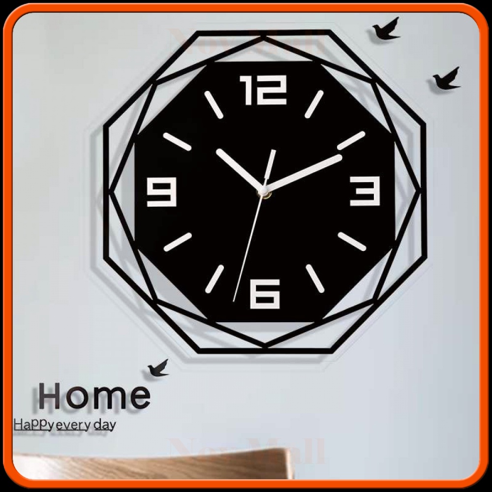 Jam Dinding Bulat Quartz Creative Design Modern 30CM -JD287