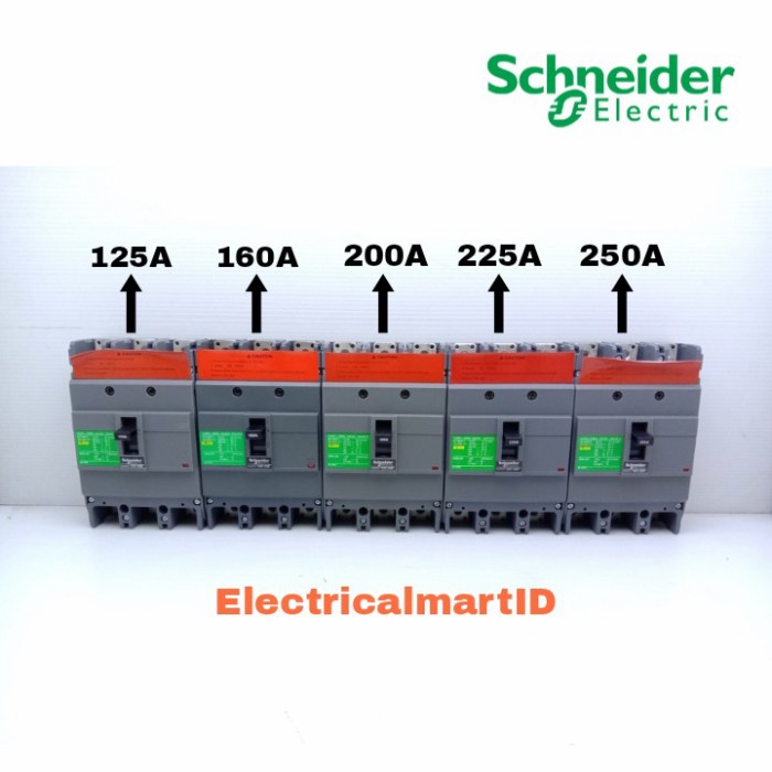 Schneider EasyPact MCCB 125A 160A 200A 225A 250A