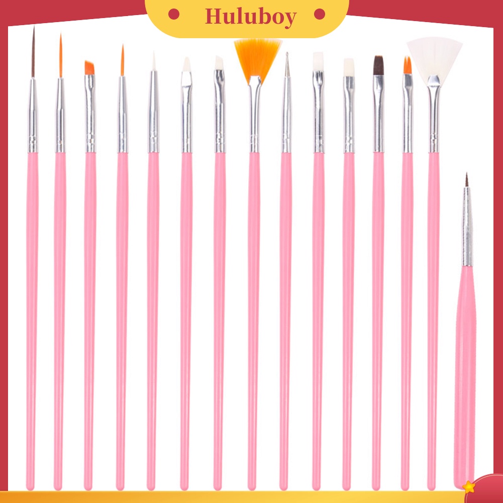 {In Stock} 15Pcs/Set Pro Nail Art Dotting Drawing Pen Polish Makeup Brushes Manicure Tools