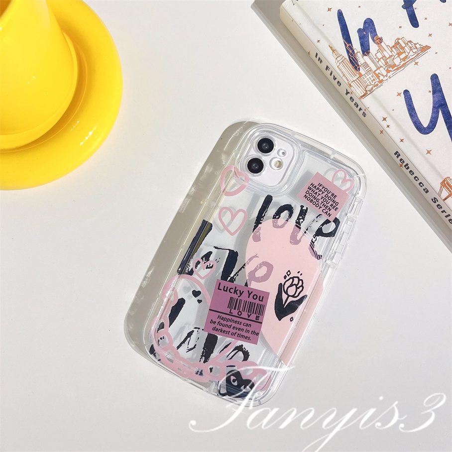 Redmi A1 Plus 10C 10A 10 9 9A 9C 9T Note 11 Pro+ 11s 11 10s 10 9s 9 Pro Poco X3Pro X3NFC Mi 11 Lite Graffiti Love Sabun Casing Ponsel TPU Bening Soft Cover