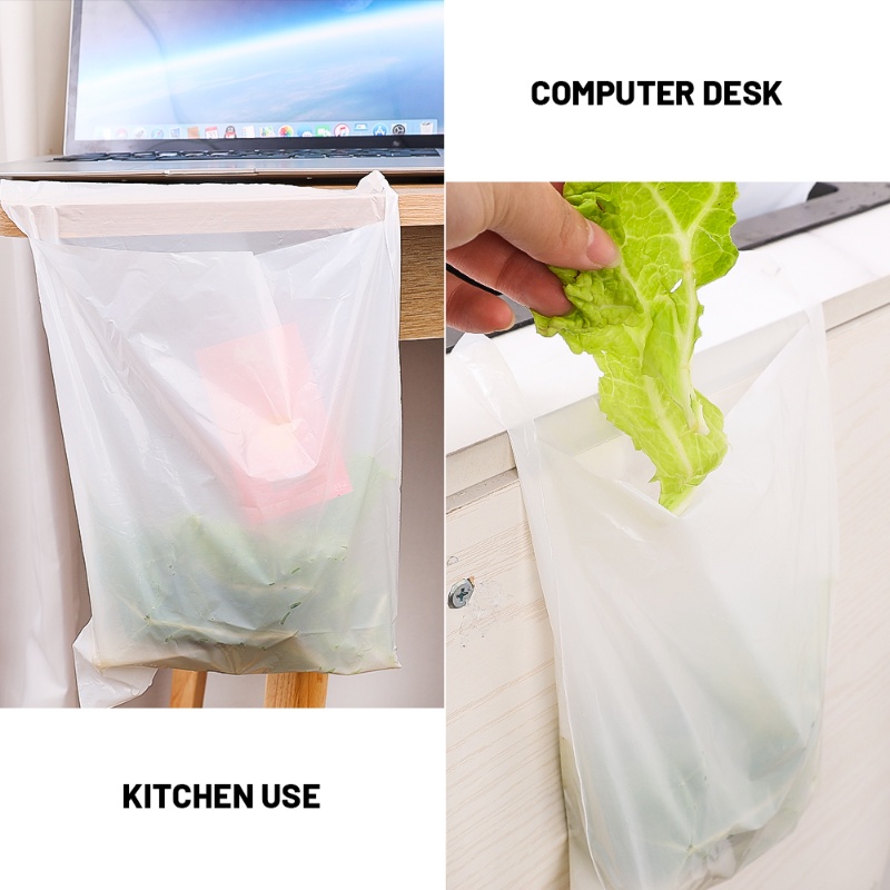 10pcs Rumah Tangga Sekali Pakai Kantong Sampah Penyimpanan Dapur Kantong Sampah Portabel Mobil Self-Adhesive Waste Bags Tahan Air Kantor Desktop Tempat Sampah