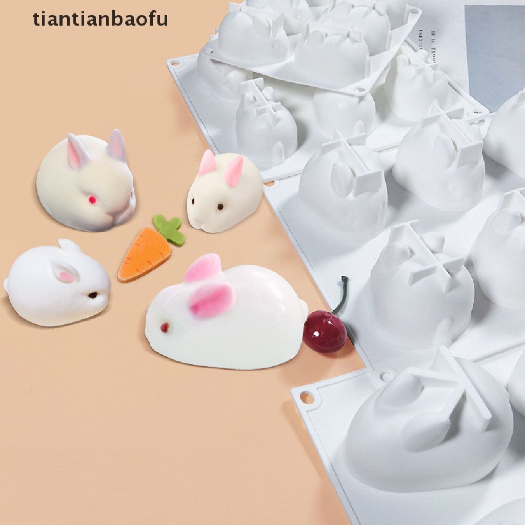 [tiantianbaofu] Cetakan Silikon Easter Rabbit Permen Cetakan Coklat Easter Dessert Boutique