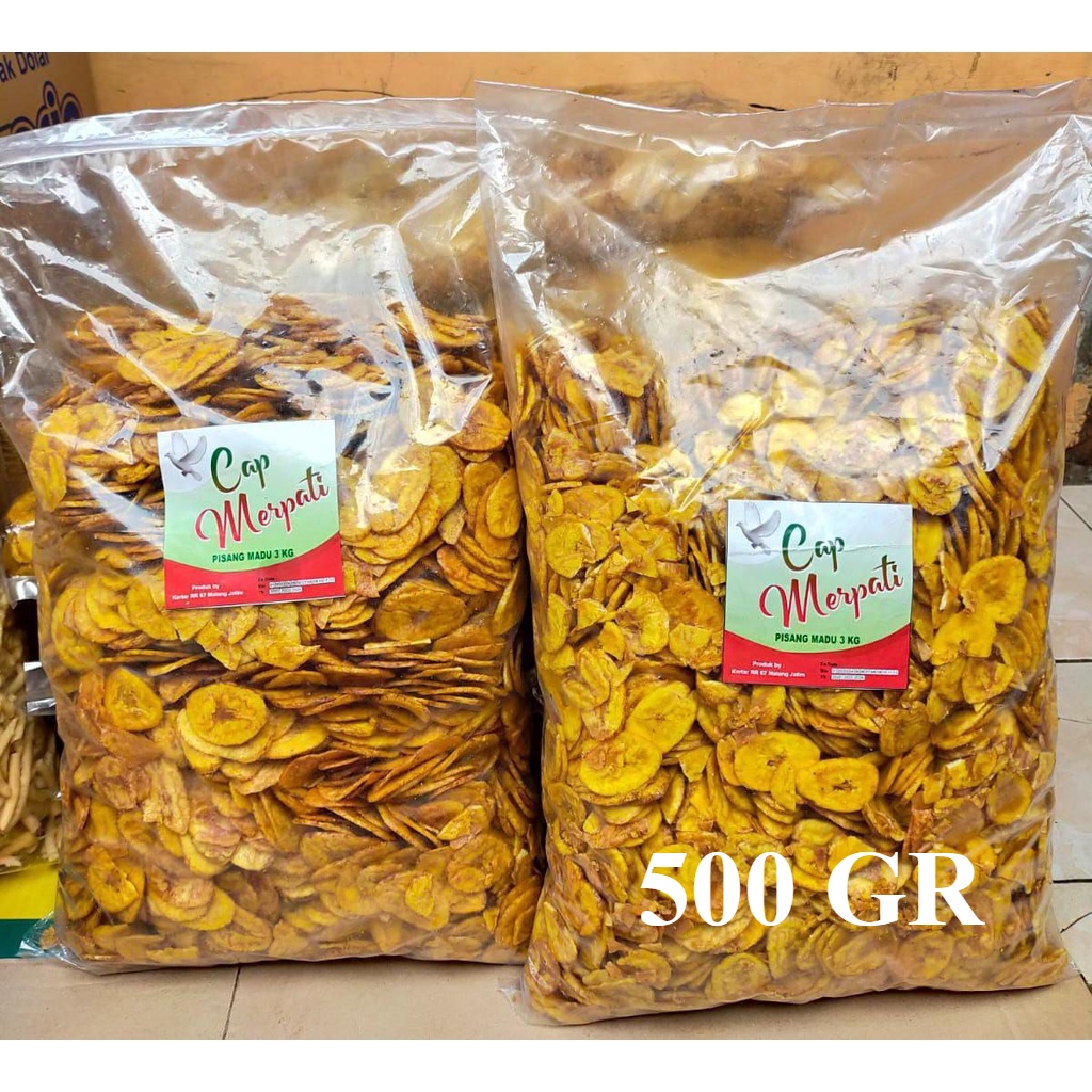 

KERIPIK PISANG MANIS PISANG KOIN manis 500 GR
