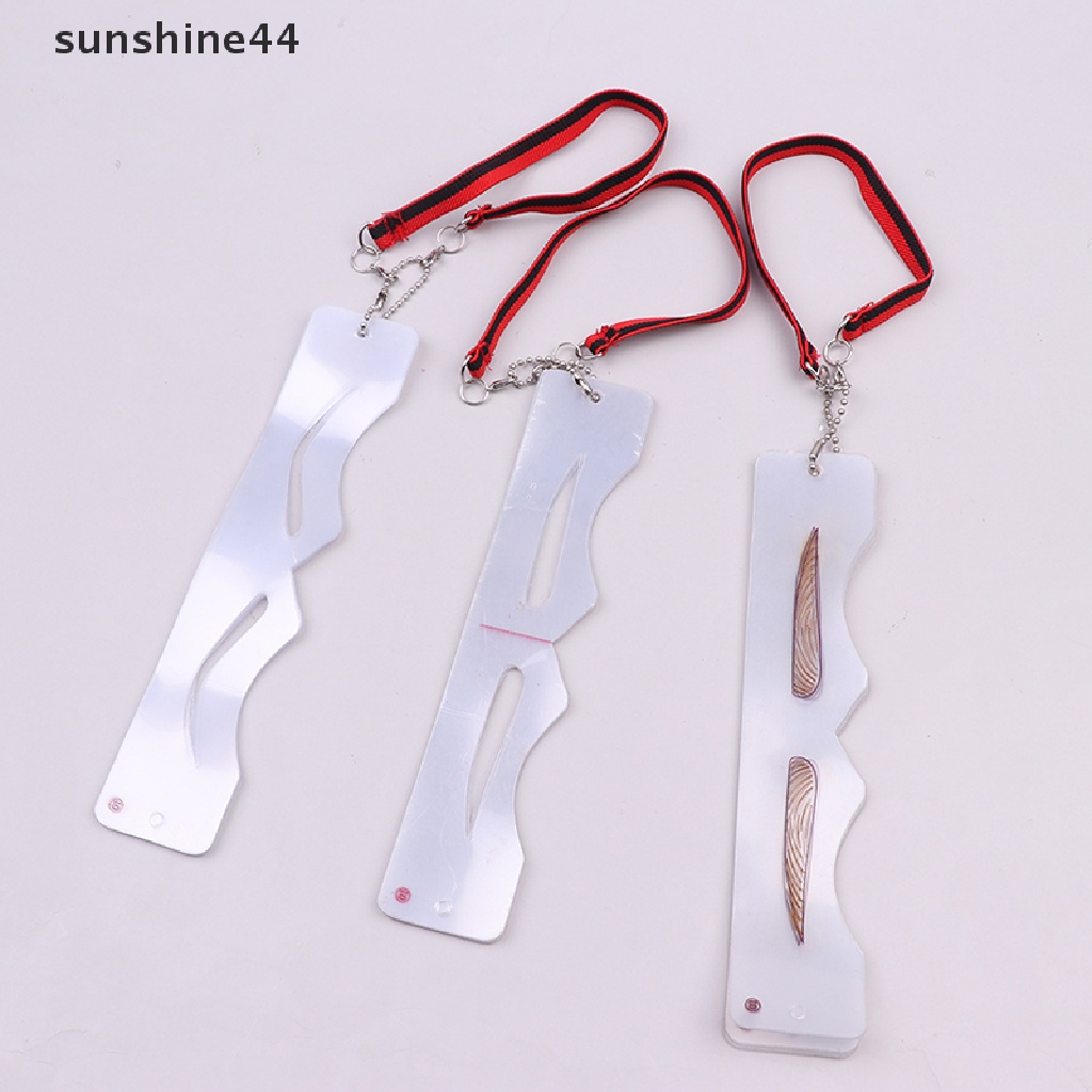 Sunshine 12gaya Pembentuk Alis Membentuk Stensil Grooming Pesona Template Makeup Tool Kit ID