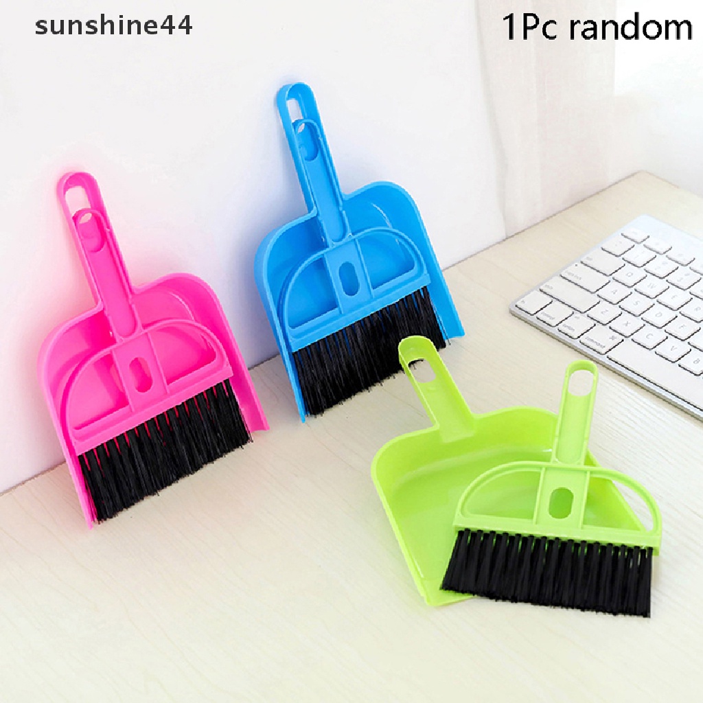 Sunshine Sikat Pembersih Mini Sapu Pengki Set Desktop Sweeper Alat Pembersih Sampah ID