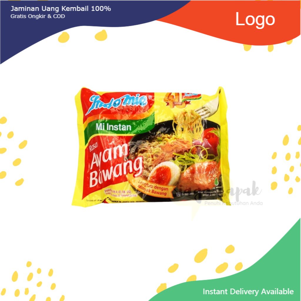 

Indomie Ayam Bawang Mie Kuah 1pcs - Indomi Mie Instan (ikannus_shop)