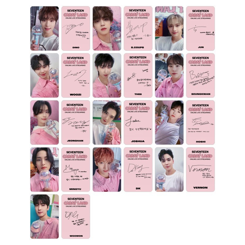 13-16pcs/set SEVENTEEN CARAT LAND Photocards Darl+ing Lomo Card Kpop Postcards Collection