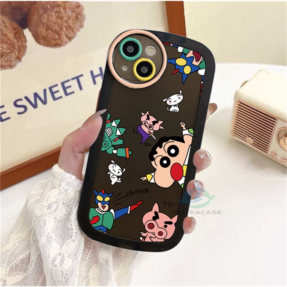 Realme C55 5i 6i C3 C35 C21Y C25Y C21 RealmeC11 C11 2021 C25 C15 C12 C2 Crayon Shin-chan Soft TPU Phone Case Cover Binteacase