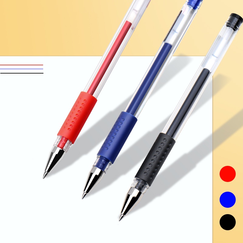 [Harga Grosir] [Unggulan] 0.5mm Classic Blue Red Black Ink Replaceable Refill Gel Pen Isi Ulang Tulisan Alat Tulis Netral Pen Cartridge Ujung Peluru Ujung Tabung Jarum Tip Batang Tinta