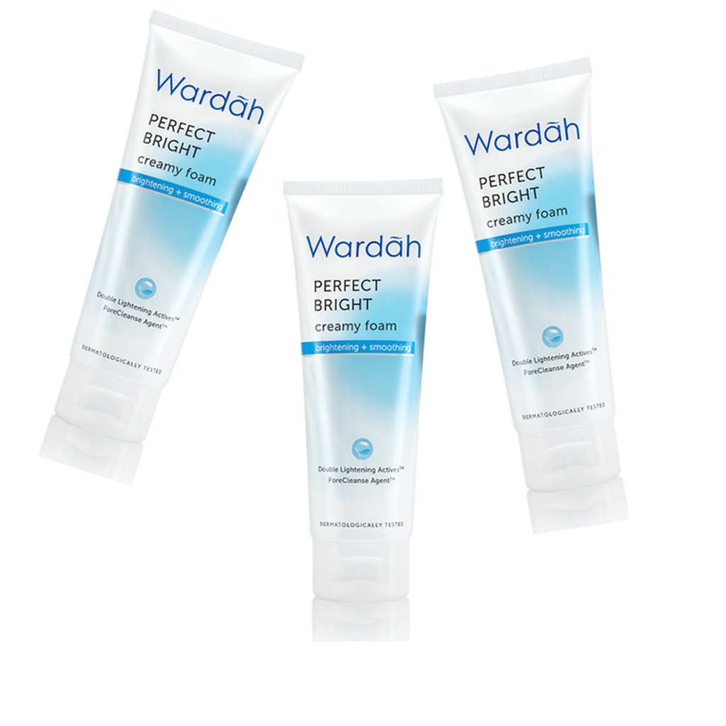 WARDAH Perfect Bright Creamy Foam Brightening + Smoothing 6 x 20ml - Amaze_Kosmetik