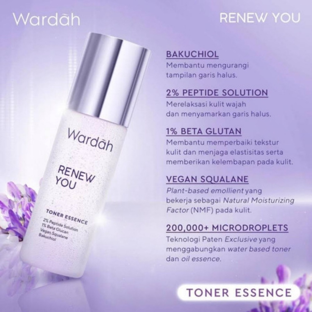 WARDAH Renew You Anti Aging Treatment Toner Essence 100ml - Apple_Kosmetik