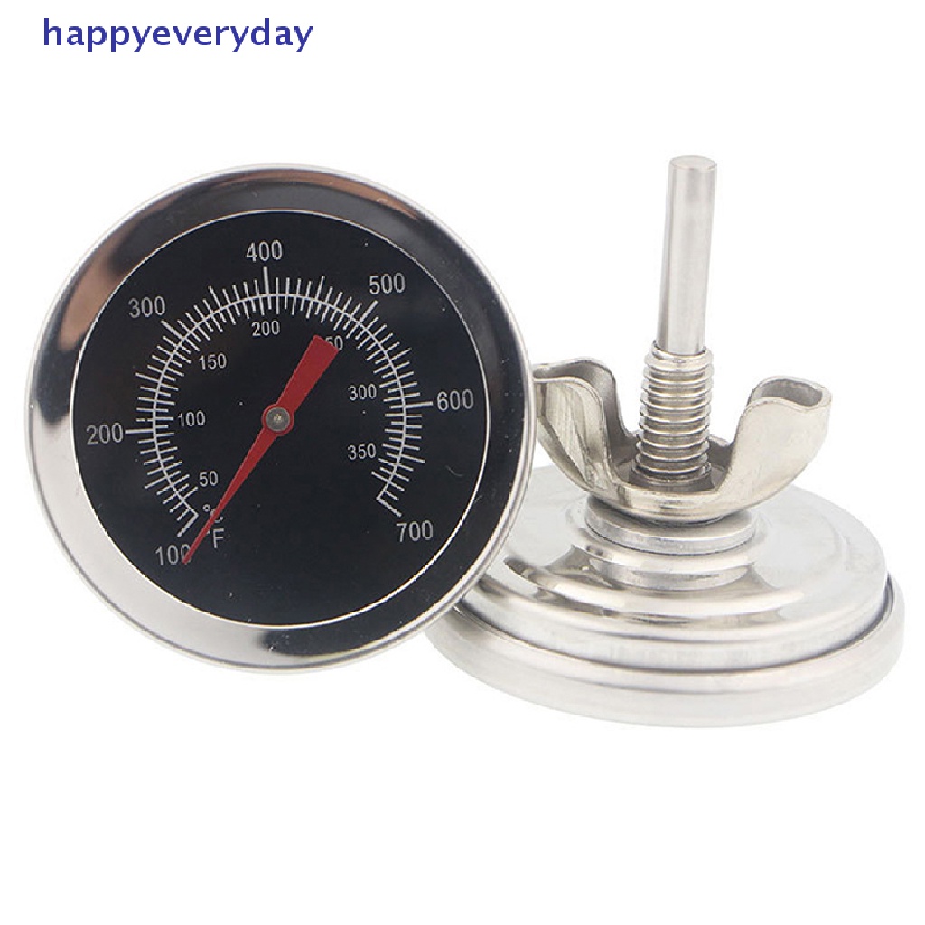 [happy] Termometer Oven Stainless Steel BBQ Bimetallic Dual Gage Alat Masak 700derajat [ID]