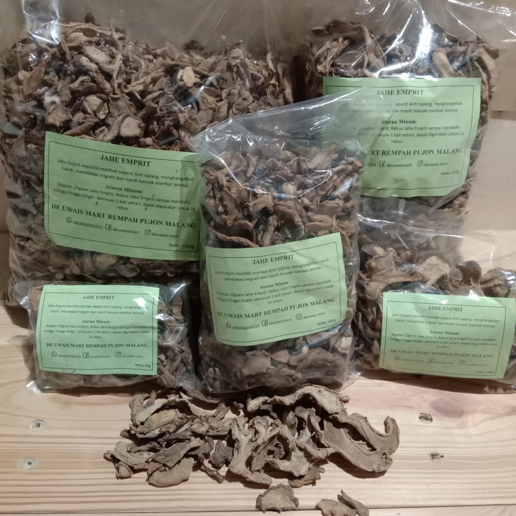 

Jahe Emprit Kering Rempah Jamu Herbal Tradisional Anti Kanker