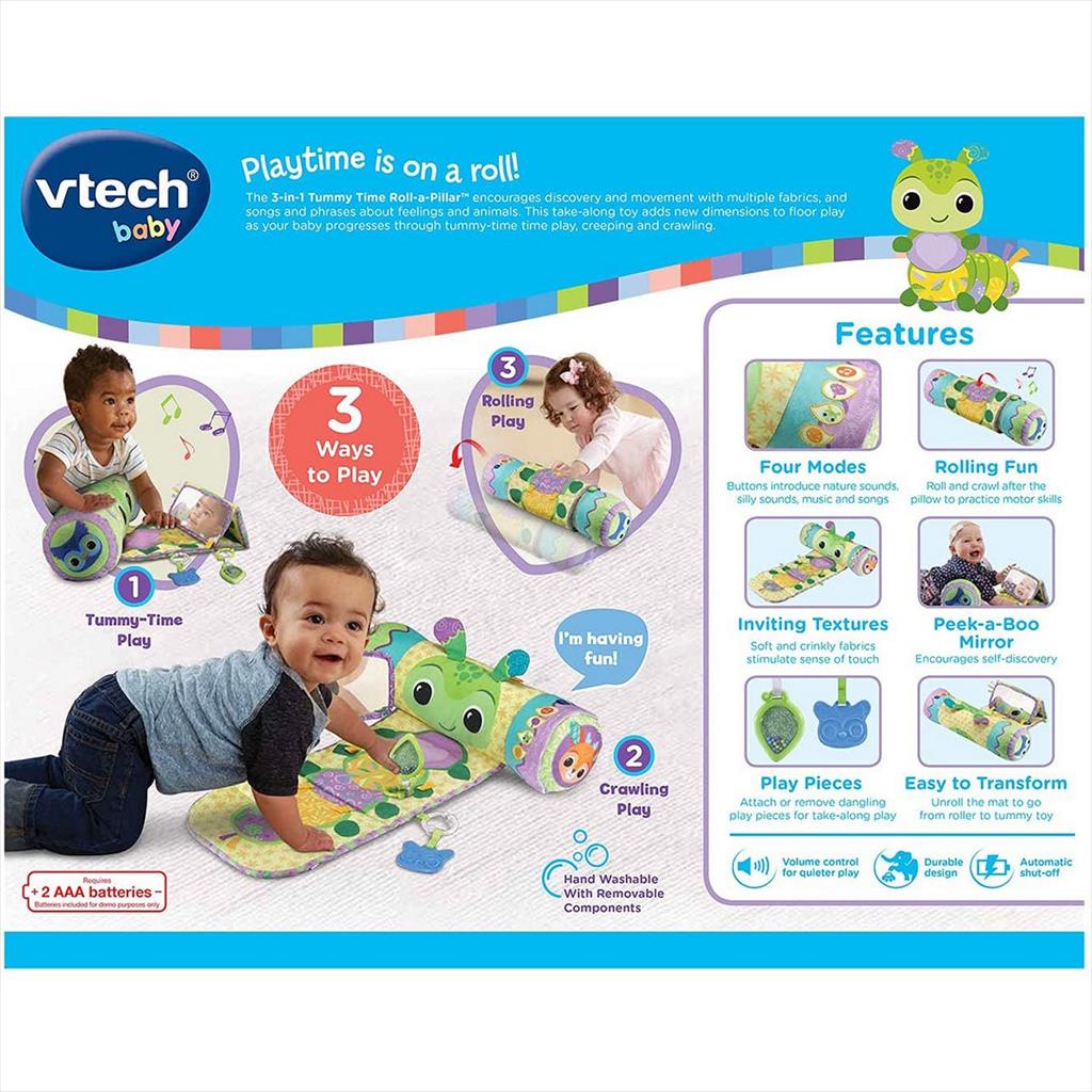 Vtech Baby 537000 3in1 Tummy Time Roll a Pillar