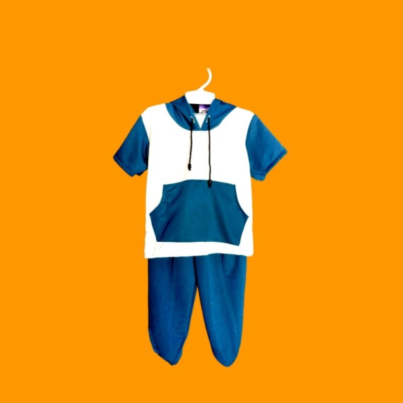 setelan anak unisex lengan panjang trendy hoodie tebal premium 1-5 tahun