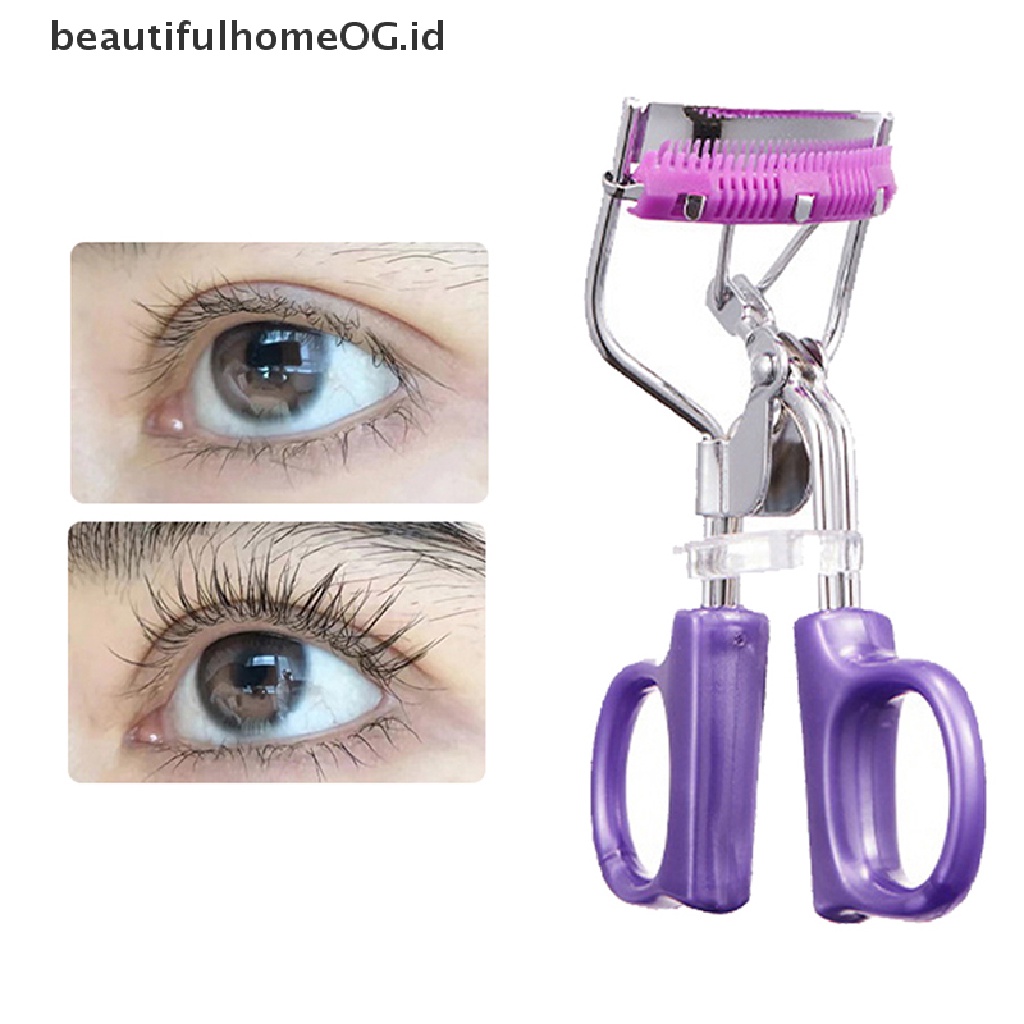// Lebaran// 1pc Penjepit Bulu Mata Dengan Sisir Built-in Penjepit Bulu Mata Alat Kecantikan Mata **