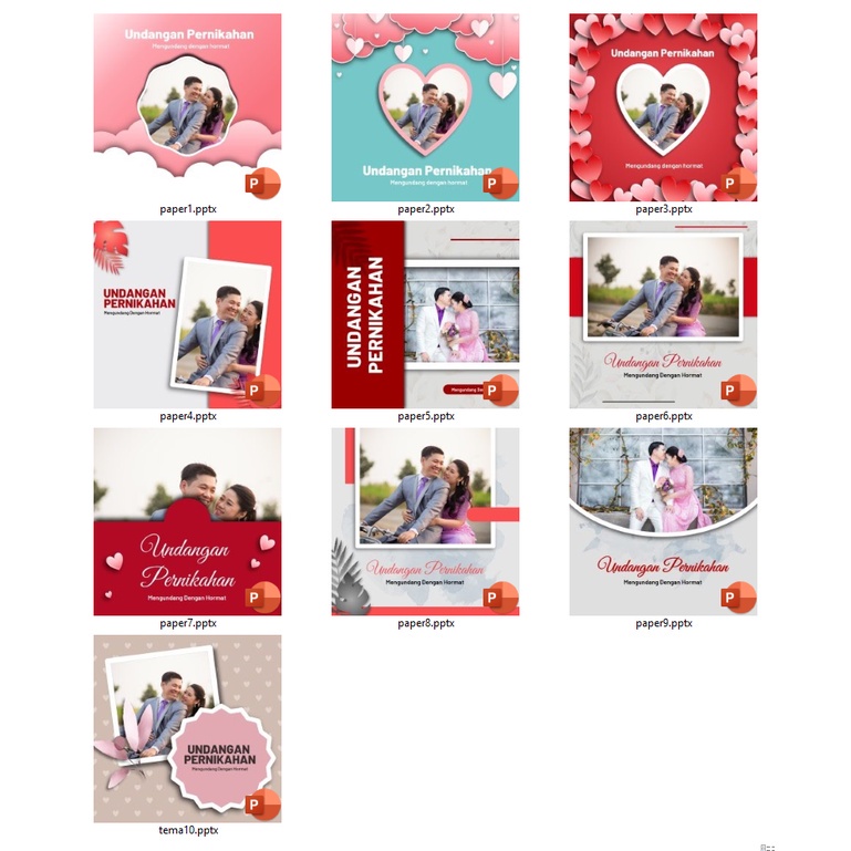 50 PowerPoint Animasi Wedding