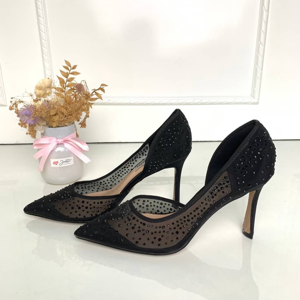 SEPATU WANITA HAK TINGGI MESH CKS516 HIGH HEELS PREMIUM IMPORT