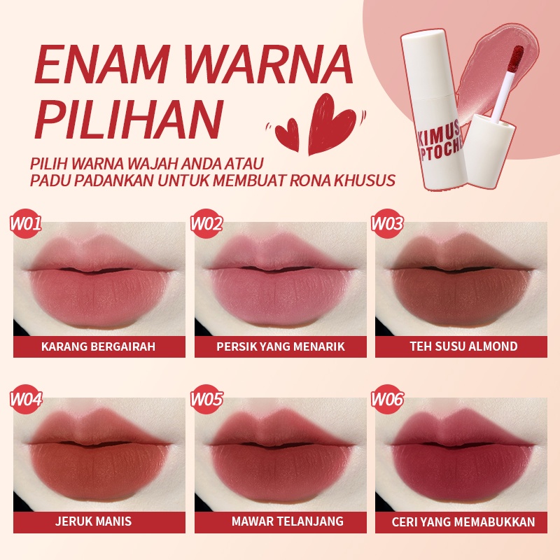 (READY &amp; ORI) Kimuse Lip To Cheek Blush &amp; Lip Tint Natural Mask Proof KS720