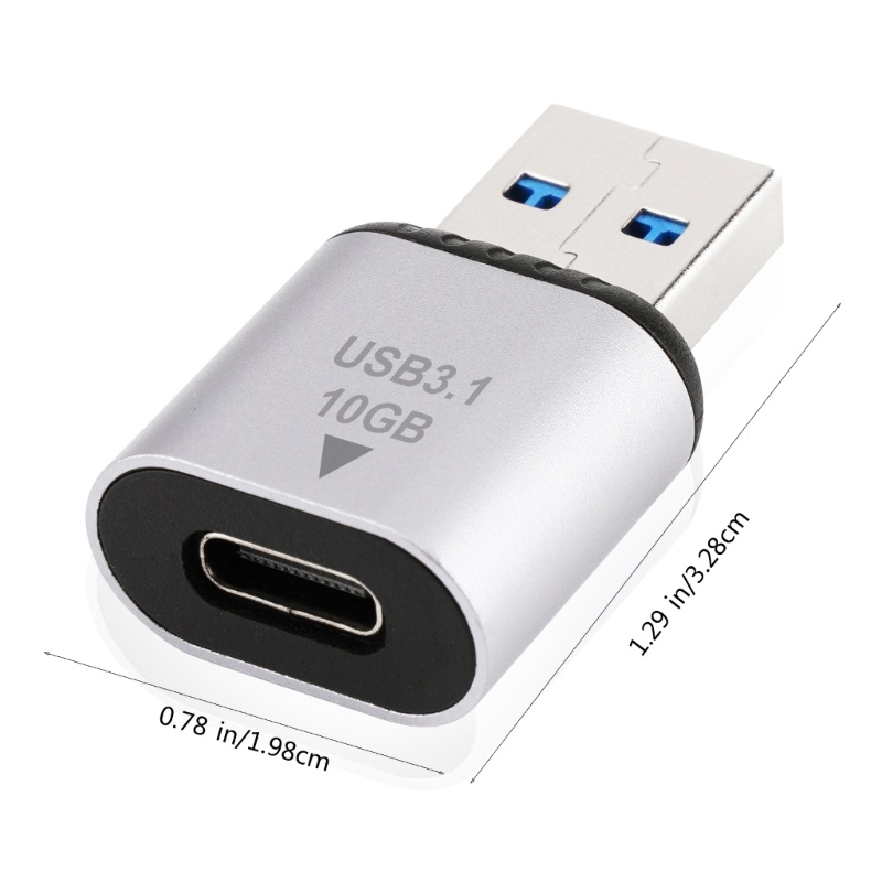 Zzz Usb3 1tipe A Ke Tipe C 10Gbps Adapter Konverter Data Untuk Laptop 10Gbps