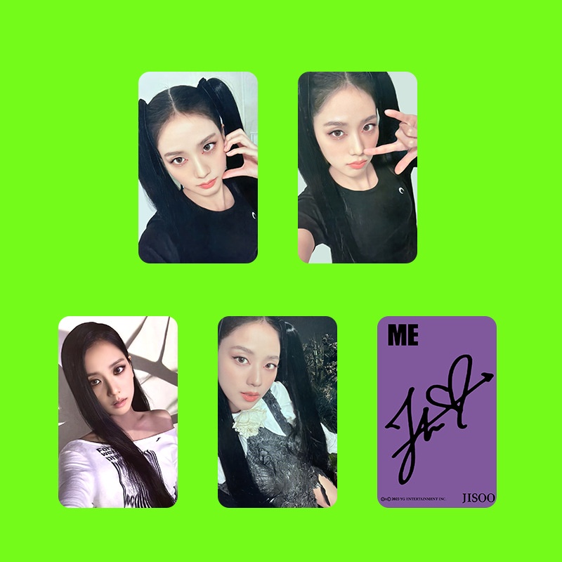 5pcs Blackpink JISOO SOLO Bunga Lomo Kartu Photocards Collection Card Blackpink