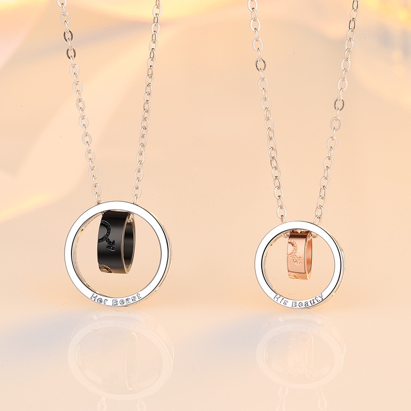 Kalung Couple -boy and girl Necklace Fashion Wanita Original Arctic Deer - Model Terbaru, Trendy dan Elegan