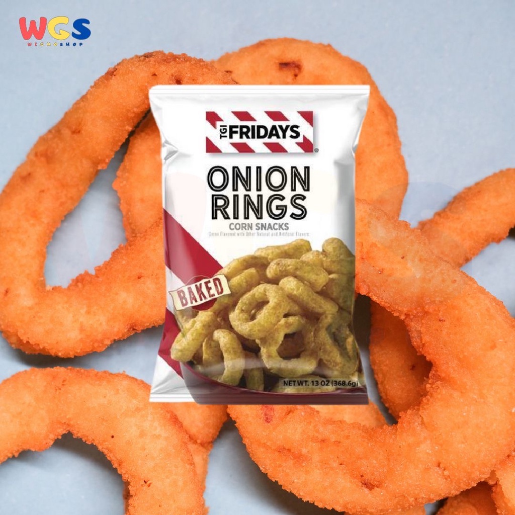 TGI Fridays Onion Rings Corn Snacks With Natural Flavor 2.74oz 78g